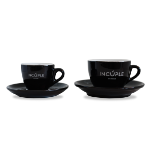 Espresso šálka INCUPLE - čierna - merch incuple