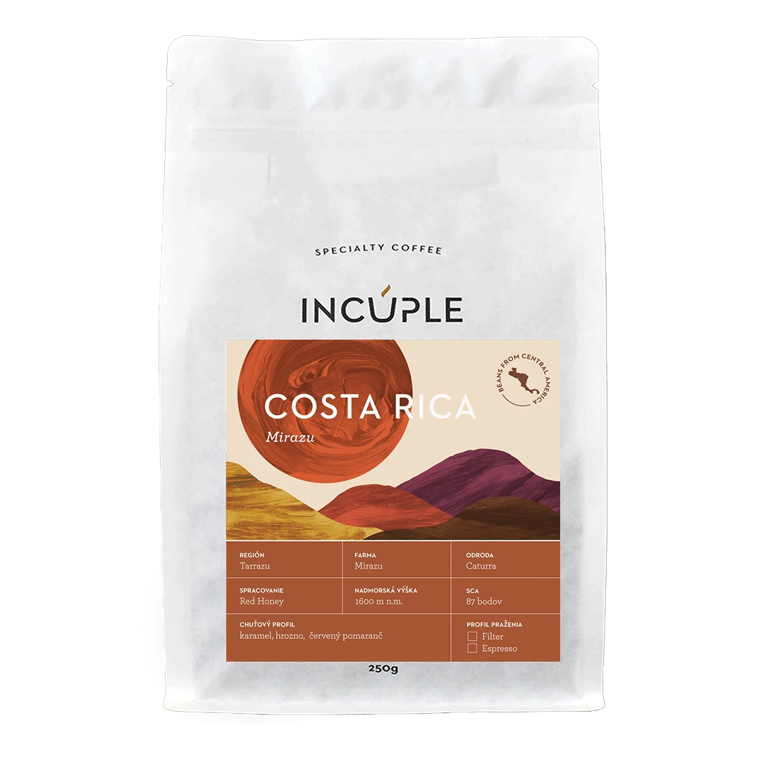 Zrnková káva Costa Rica Mirazu – INCUPLE